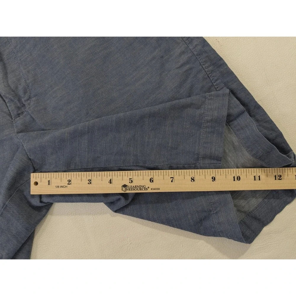 Banana Republic Aiden Chino‎ Shorts Mens 33 Blue Casual Preppy Beach Resort